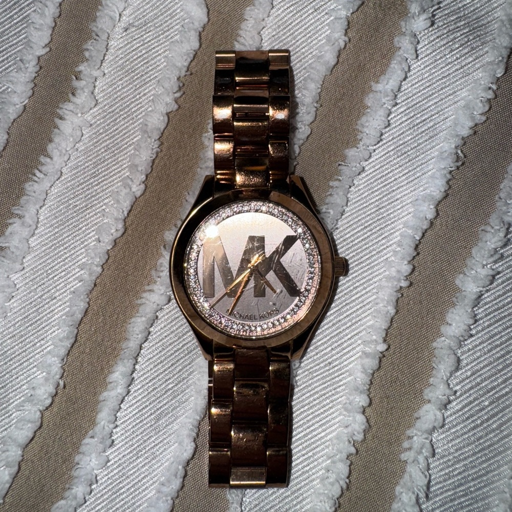 Michael Kors Metallic Rose Watch